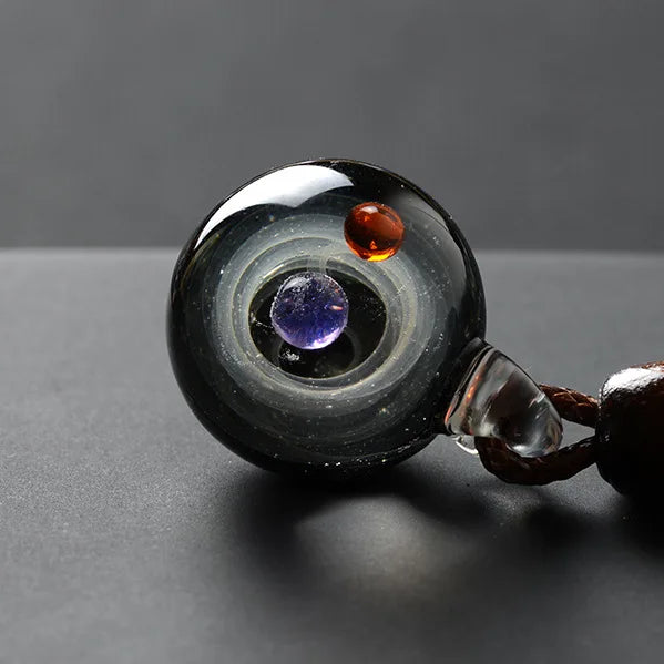 Universe Starry Skys Glass Ball Dreamy Pendants Celestial Body Men Women Personalized Fashion Necklaces Jewelry Christmas Gift - trendingshoping.com