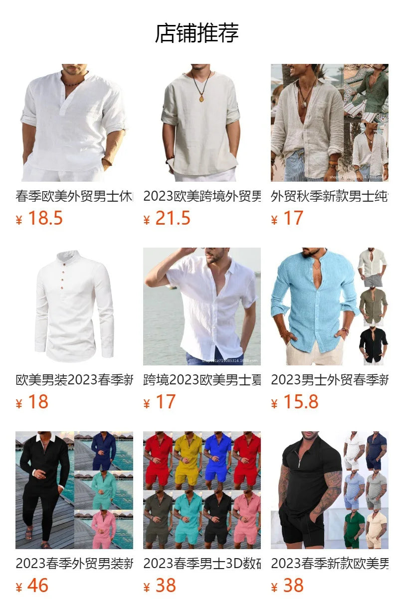 Men’s Pure Cotton Long Sleeve Solid Color Casual Shirt Coat