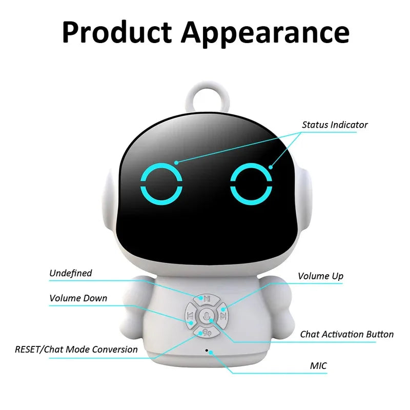 Tuya Smart AI Robot WiFi Early Education Toys for Children Speech Recognition and Voice Interactive Educational Learning Machine