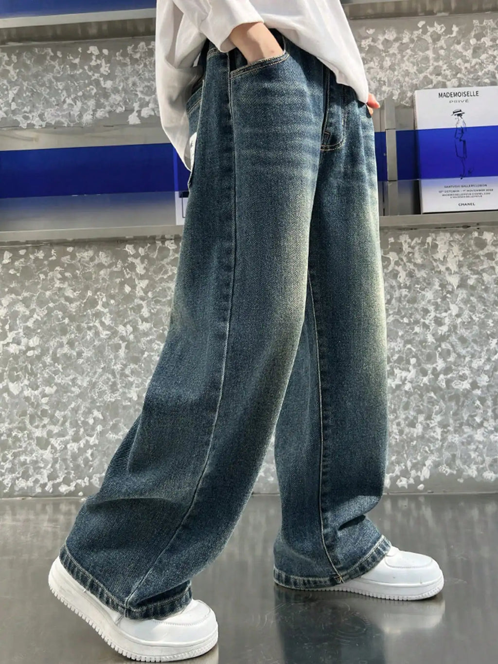 Men's Spring and Autumn Casual Fashion Versatile Jeans
