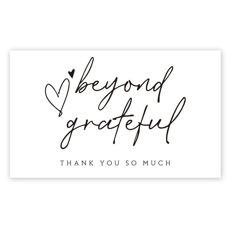 50pcs Thank You For Your Order Card Custom Write Your Business Card Small Business Gifts Decoration Goods Follow Card