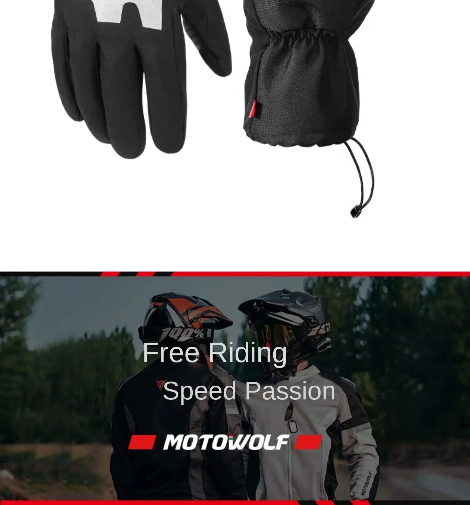 Autumn Winter Motorcycle Riding Gloves Waterproof Rainproof Cover Windproof Warm Motorbiker Racing Rider Accessories Men Women
