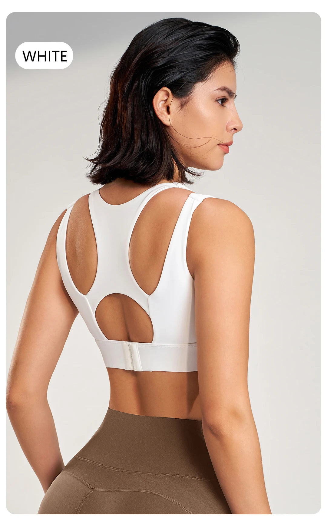 Women’s Sports Top Gym Tank Supportive Sports Bra High Elasticity Fitness Crop Top