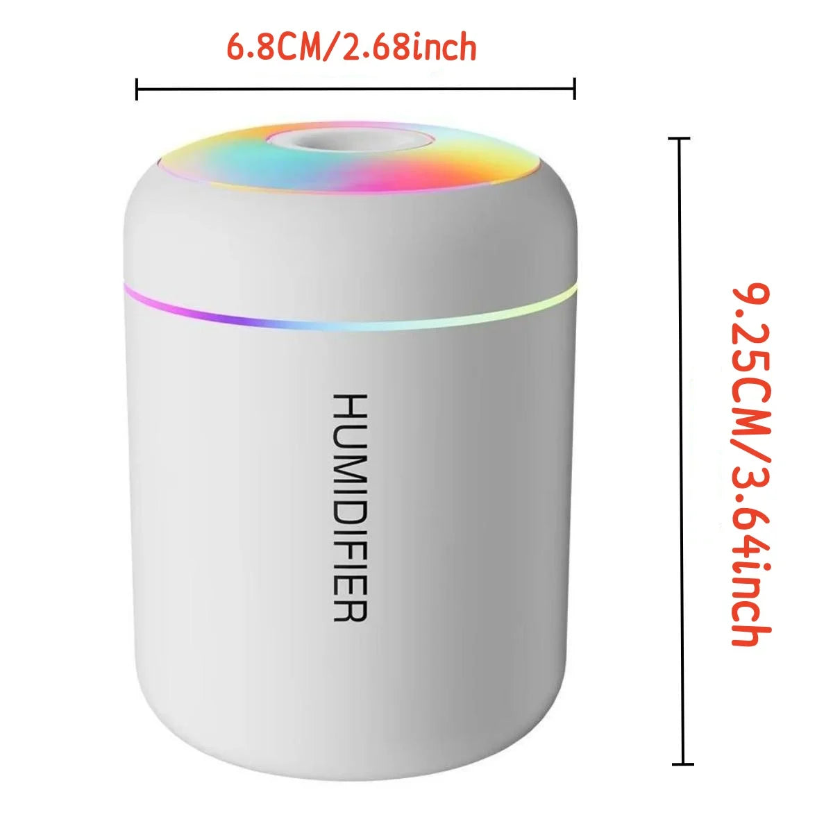180ML Mini Air Humidifier USB Electric Aroma Diffuser Essential Oil Purifier Aromatherapy Mist Maker Lights For Car Home Bedroom - trendingshoping.com