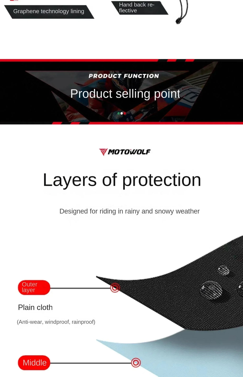 Autumn Winter Motorcycle Riding Gloves Waterproof Rainproof Cover Windproof Warm Motorbiker Racing Rider Accessories Men Women