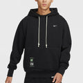 Men's Casual Warm Hooded Sweatshirt - Dri-FIT Performance Fleece Pullover - FV4027 - Black