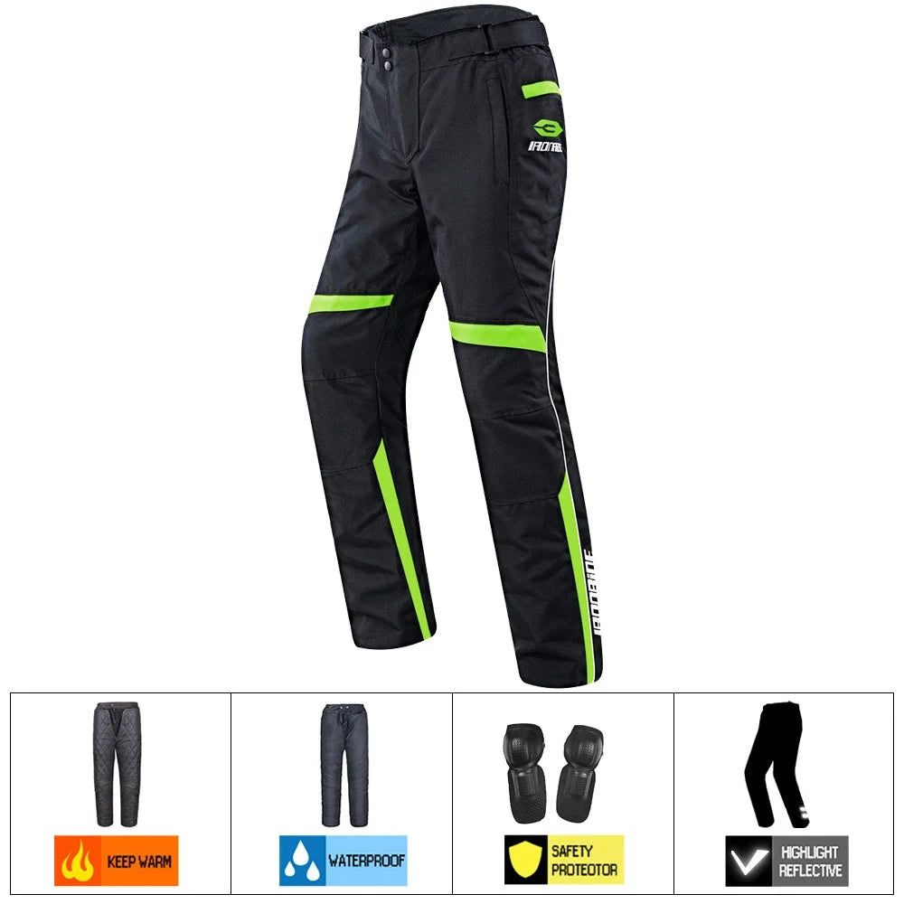 Waterproof Motorcycle Jacket and Pants Suit for Men and Women Detachable Interior Moto Clothes Keep Warm