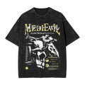Washed T Shirts MediEvil Hip Hop Retro T-Shirts Oversize  Streetwear Short Sleeve Graphic Tops Tees for Men Women