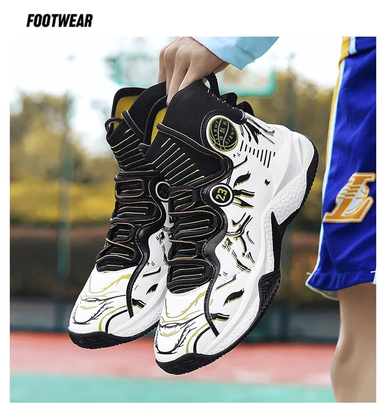 2025 Men’s Basketball Sneakers | Anti-Skid Cushioning Sports Shoes for Training & Casual Wear