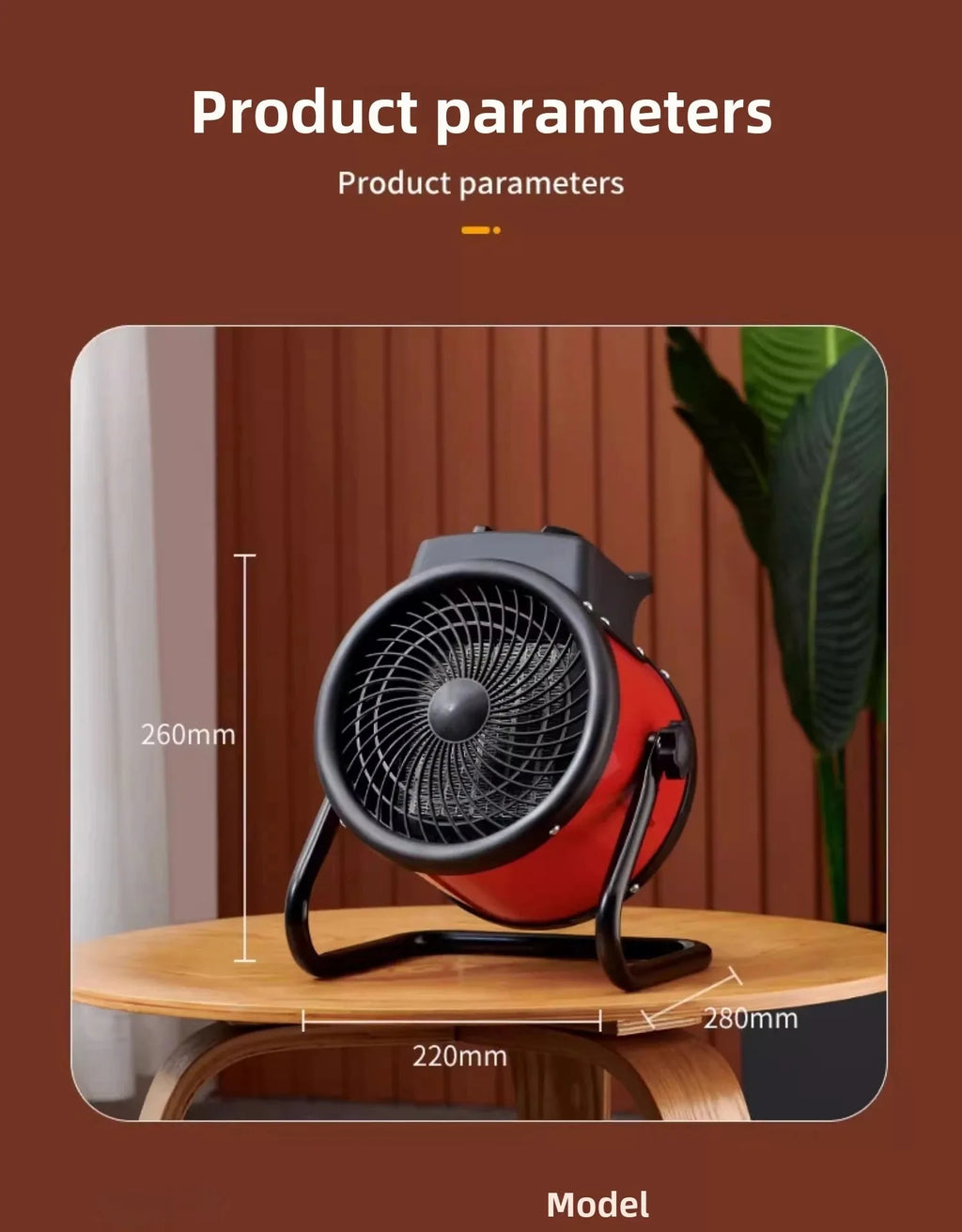 Smart Temperature-Controlled Fan Heater Fast Heating with Smart Thermostat Multi-Purpose Heater For Home And Commercial Use