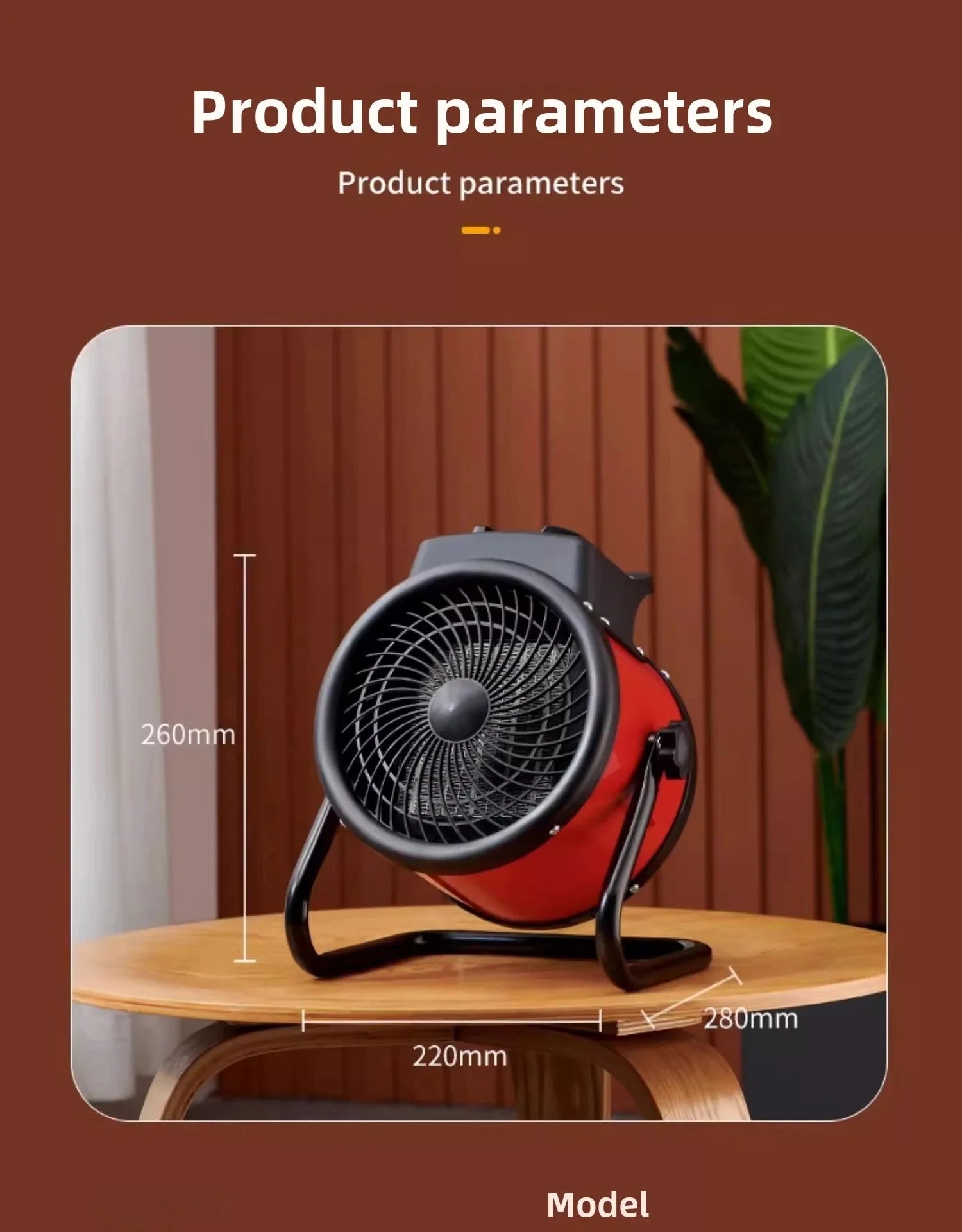 Smart Temperature-Controlled Fan Heater Fast Heating with Smart Thermostat Multi-Purpose Heater For Home And Commercial Use