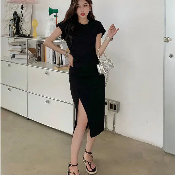 White Dresses for Women 2025 Woman Dress Clothes Midi X New in Chic and Elegant Pretty Cheap Casual Y2k Outfits Harajuku