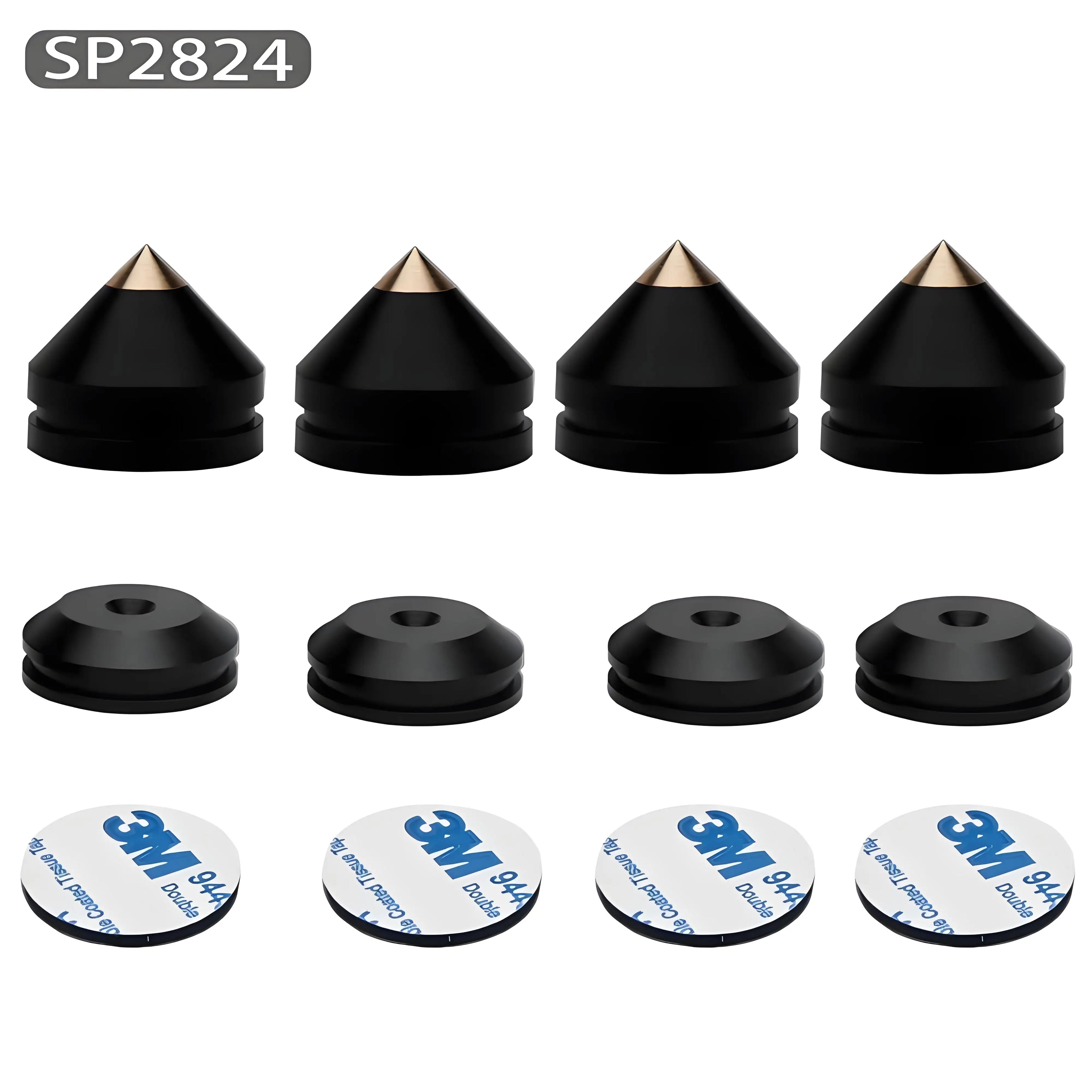 Speaker Stand Feet Foot Pad aluminium alloy metal Spikes Cone Floor Foot Nail for loudspeakers Shoes Spike shock absorber