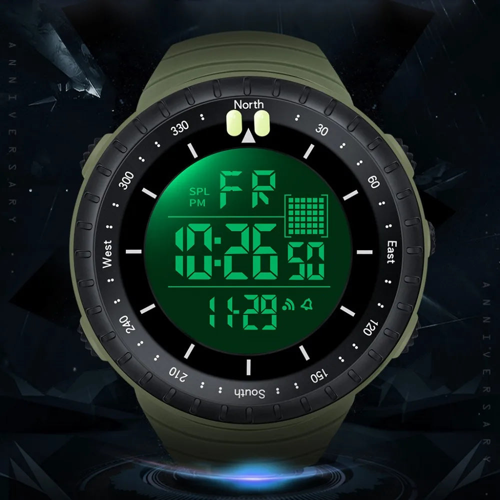 SYNOKE Men's Waterproof Digital Military Sports Watch