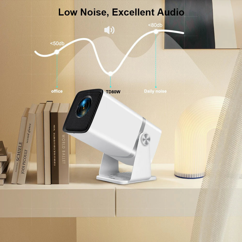 ThundeaL TD80W 4K Full HD Projector – Android Smart WiFi Home Theater Video Projector