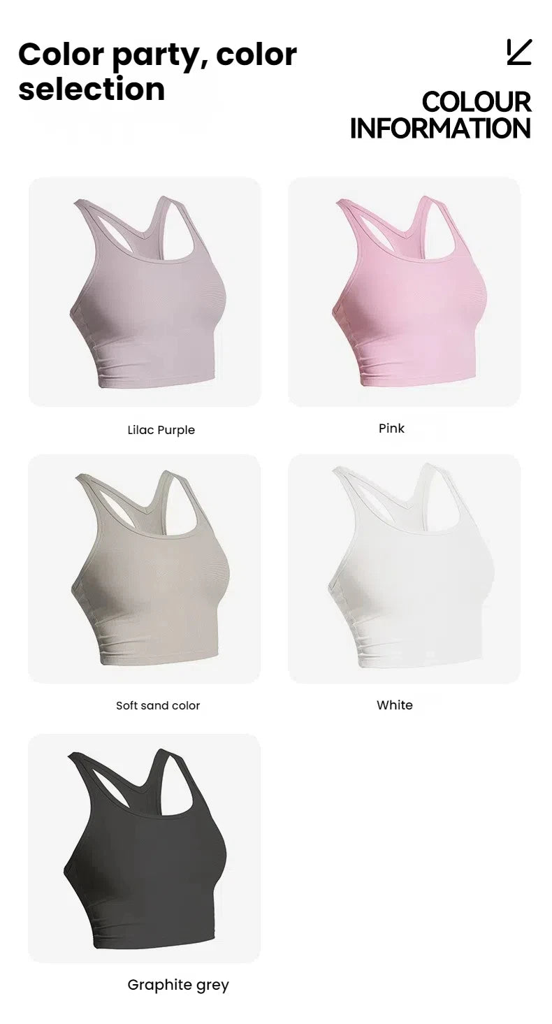 Women’s Workout Yoga Top Running Vest Cross Strap Sports Bra Style Gym Halterneck Fitness Tank