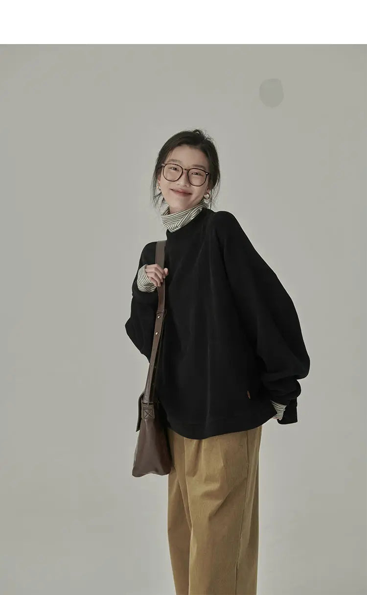 Striped T-shirts Women Spring Cozy Long Sleeved All-match Daily Elegant Classic Turtleneck Tops Hot Sales Korean Style Clothing