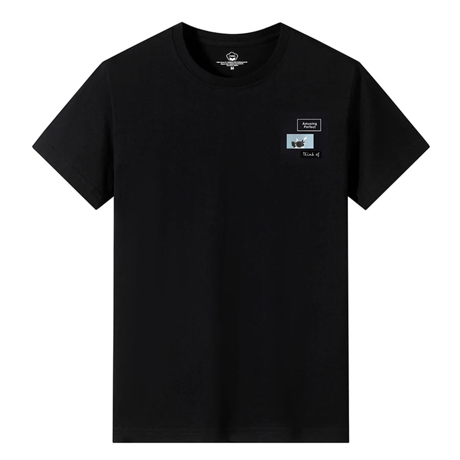 T Shirts Men Short New Fashion 2025 O-Neck Slim Black Sleeve Clothing Casual Style M-6XL