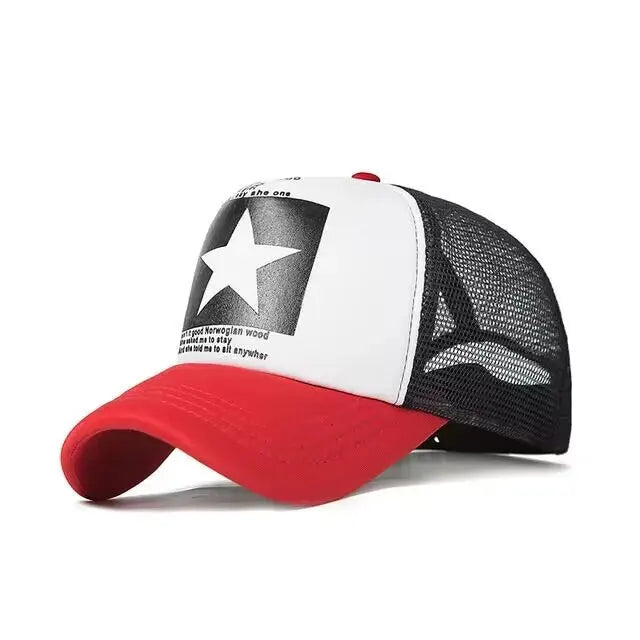 Hip Hop Snapback Cap - Fashion Baseball Mesh Hat for Outdoor Casual Wear, Spring & Summer