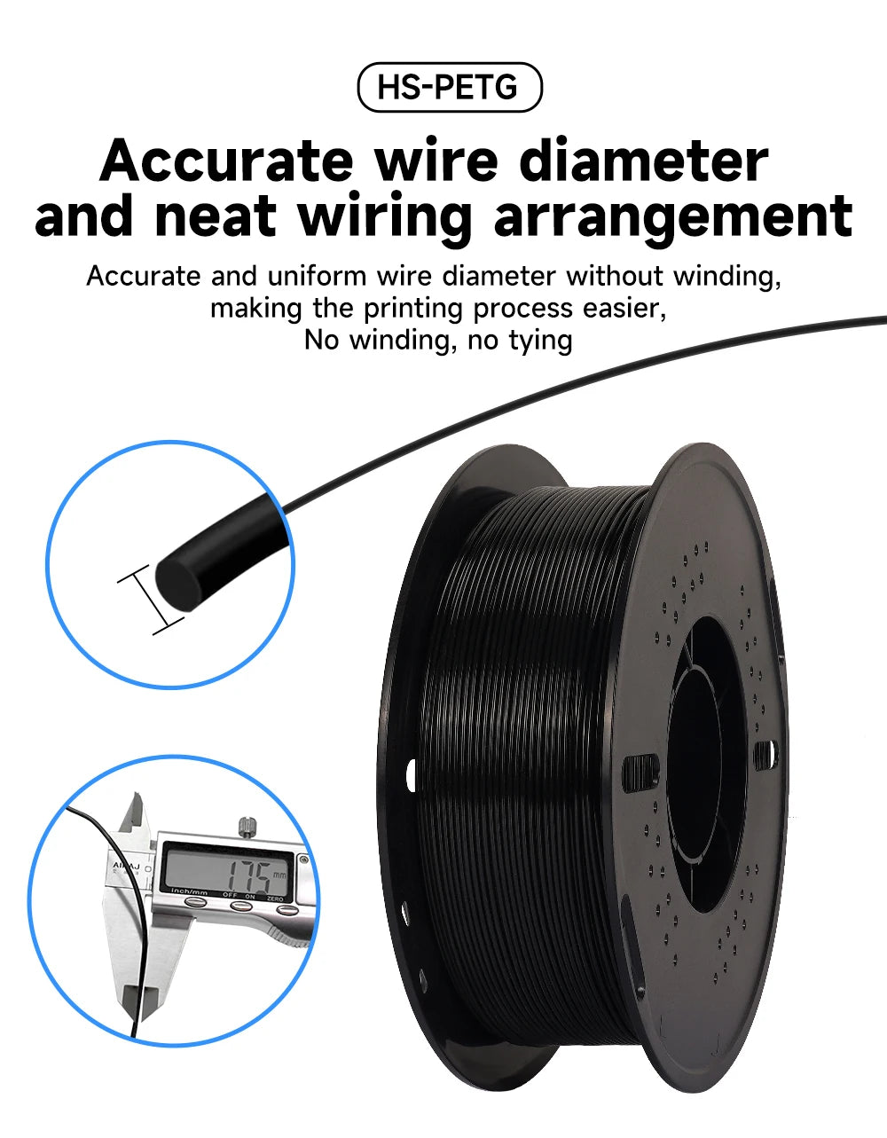 5/10KG High speed PETG For 3D Printer Bambu Lab Filament 40-500mm/s Hyper 3D Printer Materials RAPID HS petg - trendingshoping.com