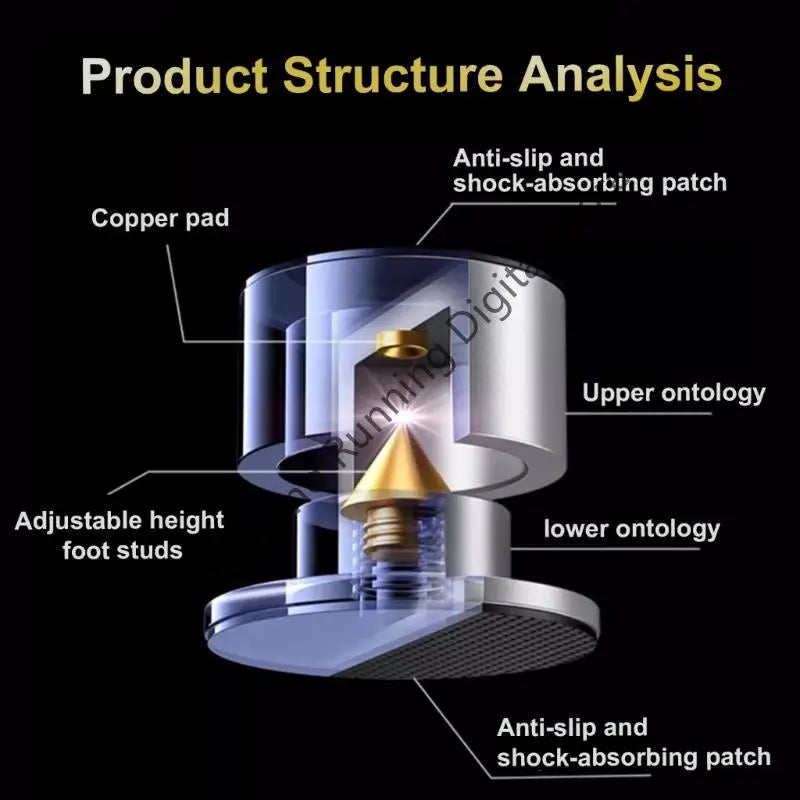 speakers Stand Feet Foot Pad loudspeaker box Spikes Cone Floor Foot Nail Speaker Amplifier Adjustable Turntable Isolation Feet