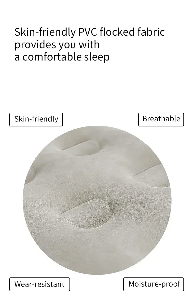 New Air Mattress Built-in Pump Self-inflating Mat Cushion Outdoor Tent Inflatable Bed Double sleeping Pad For Camping or Indoor - trendingshoping.com