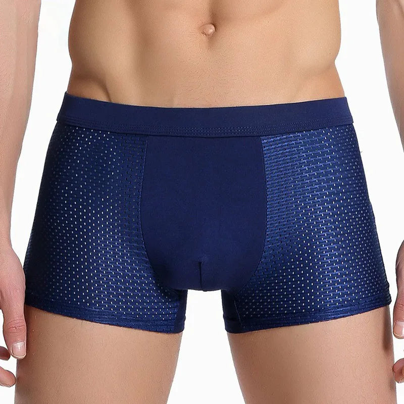 5PCS/Lot 8XL Mesh Mens Underwear Boxers Men Boxer Underwear men Boxers for Men Underwear Boxer Shorts Men Pantis Men Boxers