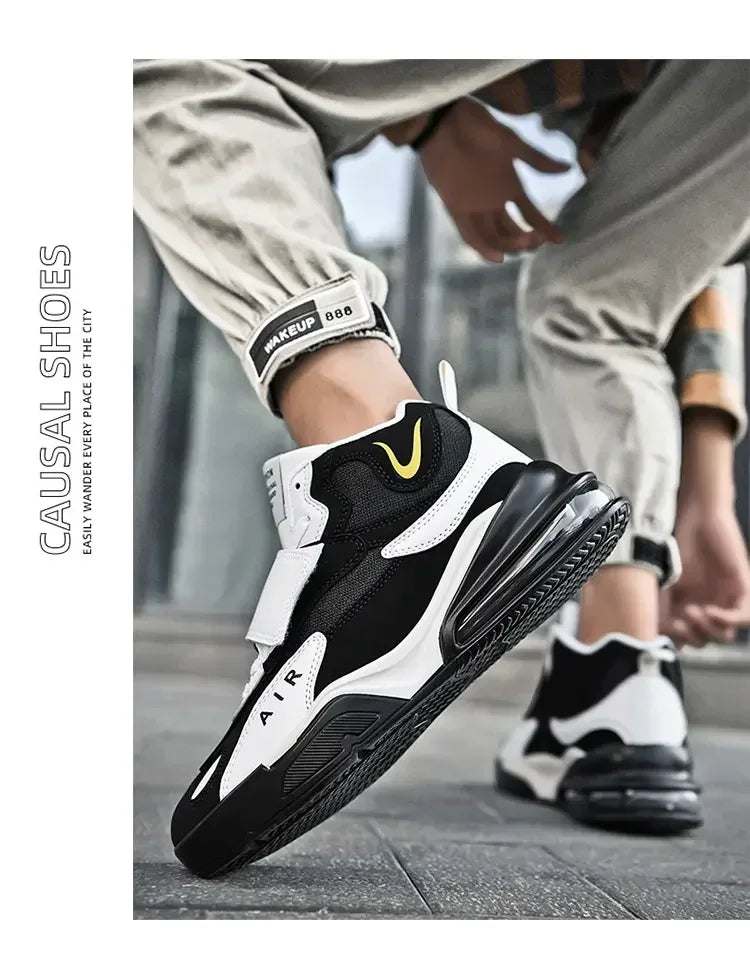 2025 Air Cushion Basketball Sneakers | Breathable Men & Women Outdoor Training Shoes