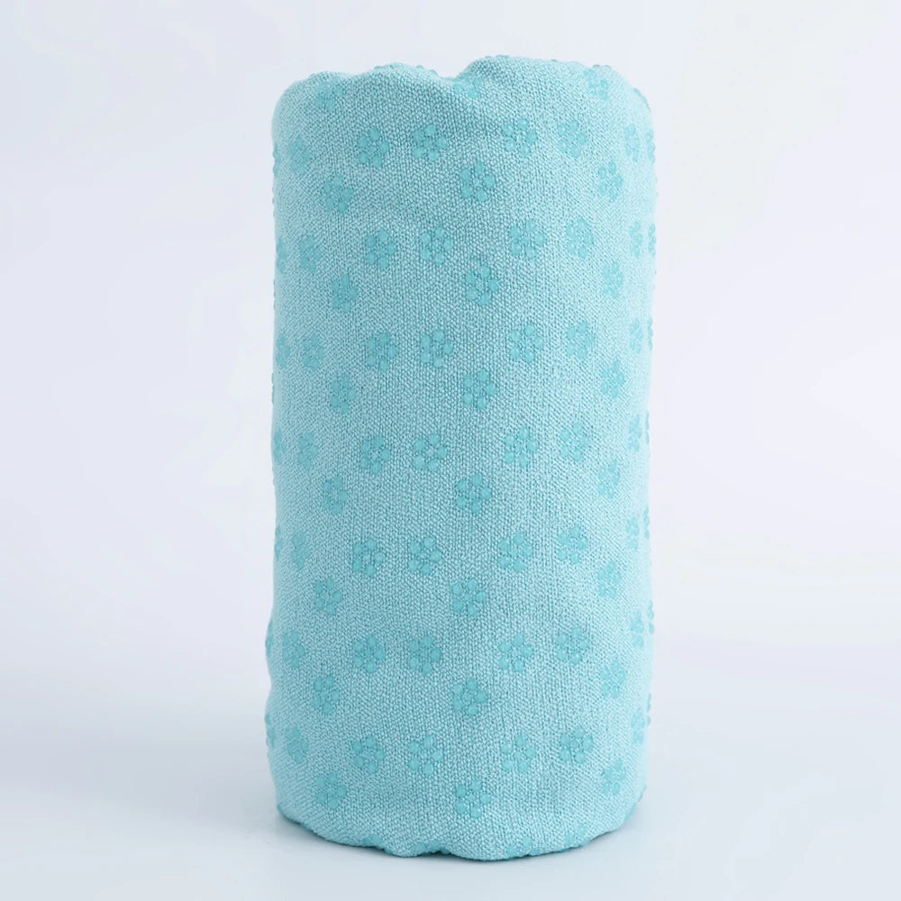 Yoga Mat Towel Non Slip Absorbent Hot Yoga Towel with Grip Points for Pilates Fitness