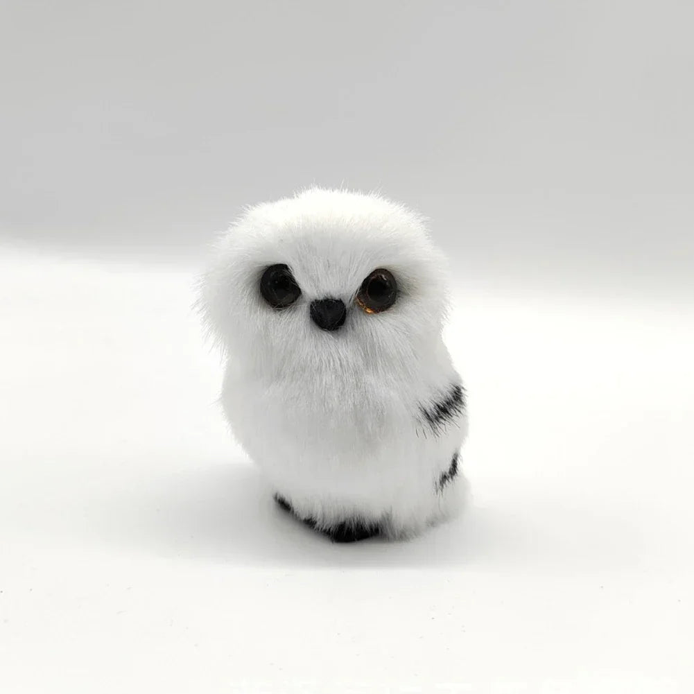 Simulation Owl Ornaments Plush Toys Cute Doll Artificial Fur Toy Christmas Tree Decor Pendant Christmas Gift For Kids Home Decor - trendingshoping.com
