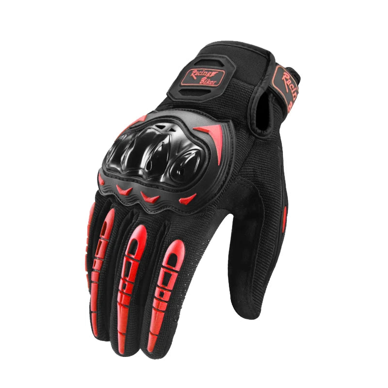 Motorcycle Racing Gloves Men Summer Breathable Motocross Protective Gear with Grip Palm for Moto Cycling Riding