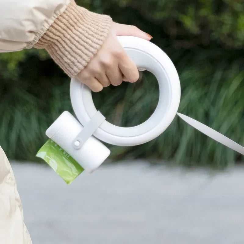 Pet Leash Poop Bag Dispenser Extension Belt with Bags