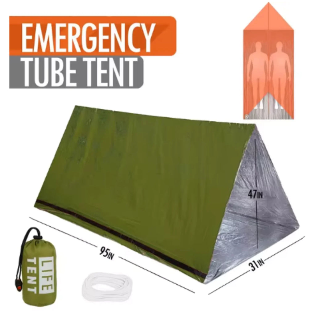 2 Person Emergency Waterproof Camping Travel Tent Portable Outdoor Family Tourist Shelter Gear