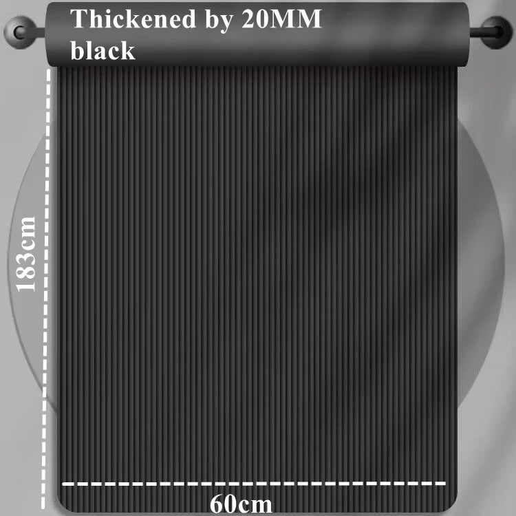20MM 183x60cm Thick Yoga Mat Anti Slip Sport Fitness Mat for Exercise Yoga Pilates Gymnastics Fitness Equipment
