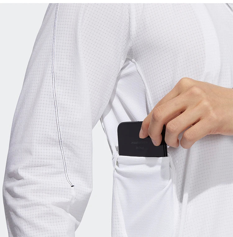 HEAT.RDY Warrior Training Jacket - Men's Slim Fit Sport Zip-Up Hoodie - GT8261 - White