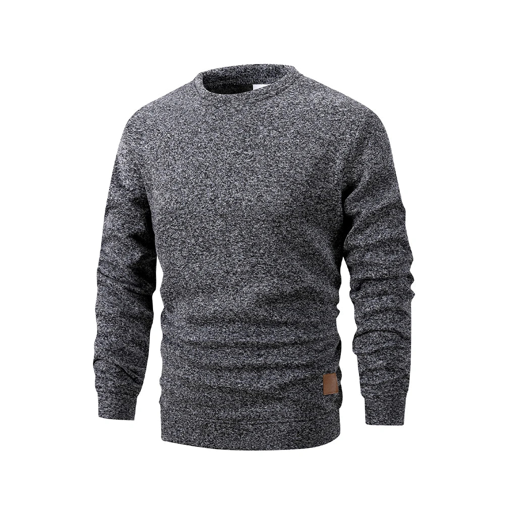 Men’s Long Sleeve Crew Neck Sweater Basic Pullover Autumn Warm Casual Sweatshirt