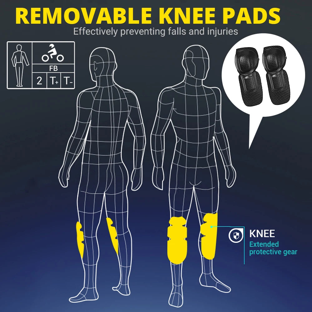 Motocross Jacket and Pants Waterproof Motorcycle Clothes with Protective Moto Jacket Windproof Riding Gear