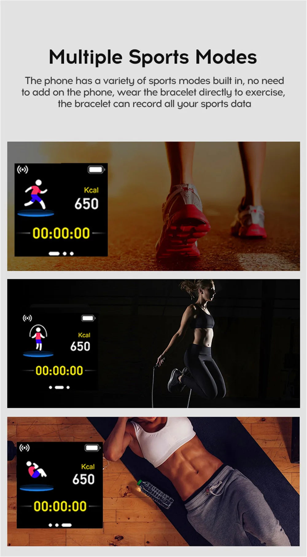 Smartwatch Men Women Wristwatches Smart Watch Message Fitness Monitor Bracelet Birthday Gift Electronic Clock For Android IOS