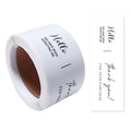 100pcs/roll Thank You Stickers Rectangle Seal Labels This Package Is Happy To See You Too Sticker Gift Box Packaging Decor Label - trendingshoping.com