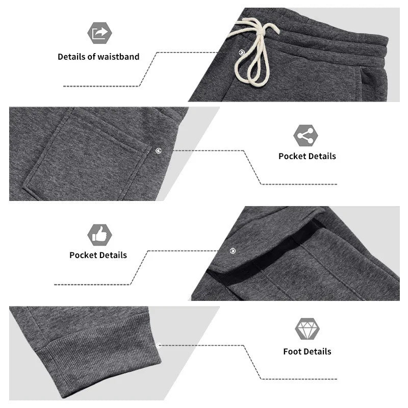 Men’s Winter Heavy Fleece Zip-Up Hoodie – Warm Casual Sportswear