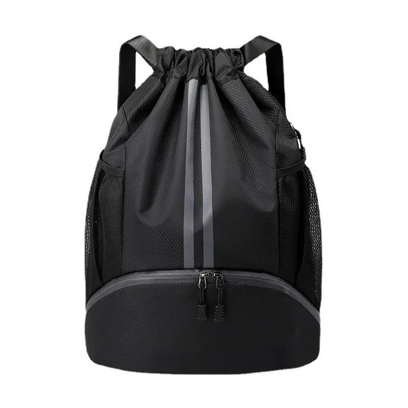 Unisex Sports Backpack with Drawstring, Shoe & Ball Compartment for Basketball Soccer Gym