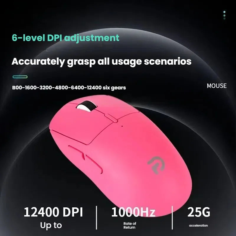 A New Generation M348 Lightweight Wireless Bluetooth Mouse 6-speed 6400DPI1K Return Rate Ultra-low Delay E-sports Sensor