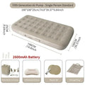 New Air Mattress Built-in Pump Self-inflating Mat Cushion Outdoor Tent Inflatable Bed Double sleeping Pad For Camping or Indoor - trendingshoping.com