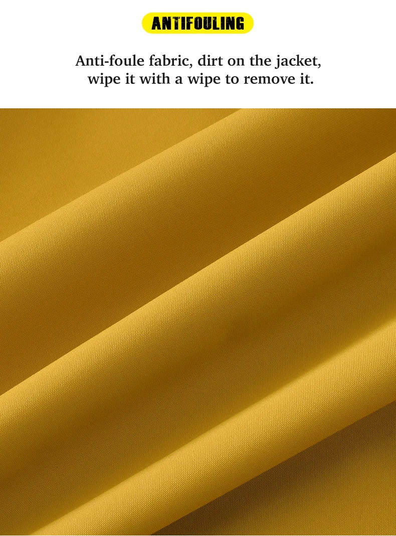 JNLN Unisex Waterproof Winter Fleece Jacket Windproof Thermal Outdoor Raincoat for Hiking Camping Skiing