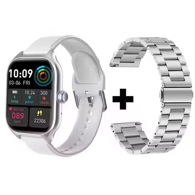 1.83'' Smart Watch for Android & iOS – HD Display, Bluetooth Call, Message Alerts, Music, Sports Modes for Men & Women Gift