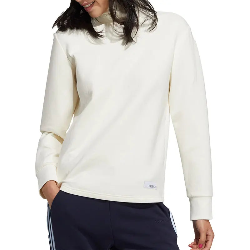 GP5498 Women's High Neck Performance Hoodie - Thick Micro-Elastic Sport Pullover - Thermal Athletic Knitwear for Women