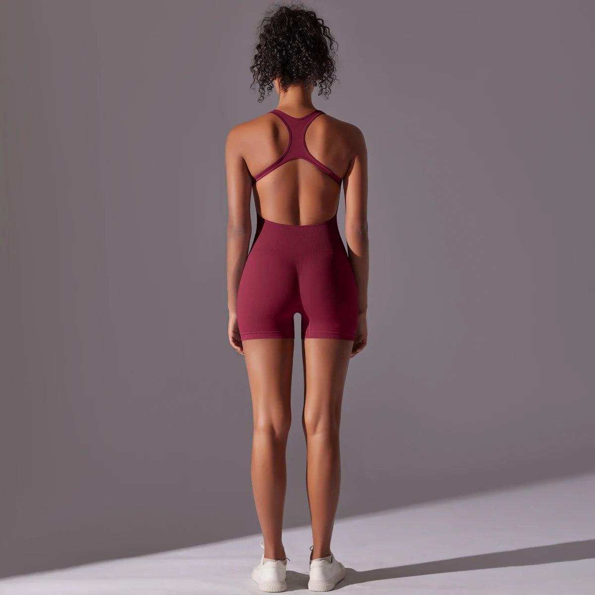 Sexy Back Jumpsuit Gym Set Women Training Yoga Suit Sportswear Women Sports Jumpsuit Fitness Rompers Stretch Workout Bodysuits