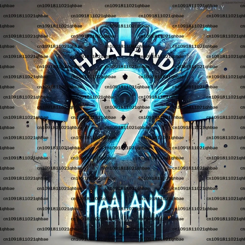 Football Jersey Number 9 Breathable Casual Sports T Shirt