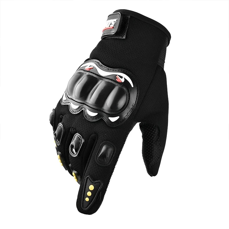 Motorcycle Gloves Breathable Full Finger Racing Hard Shell Gloves Outdoor Sports Protection Riding Cross Dirt Bike Gloves