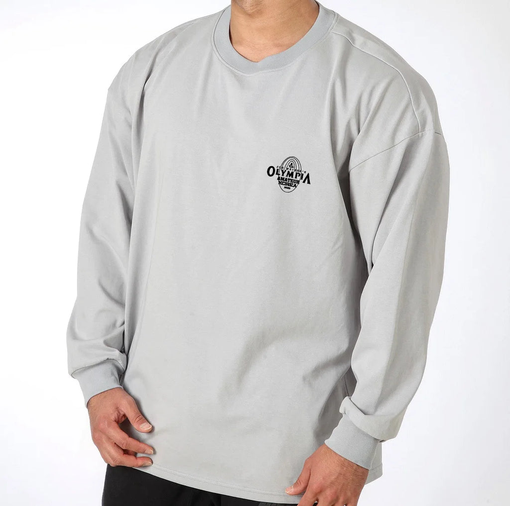 Men’s Long Sleeve Fitness Workout T-Shirt – Lightweight Gym & Bodybuilding Performance Top